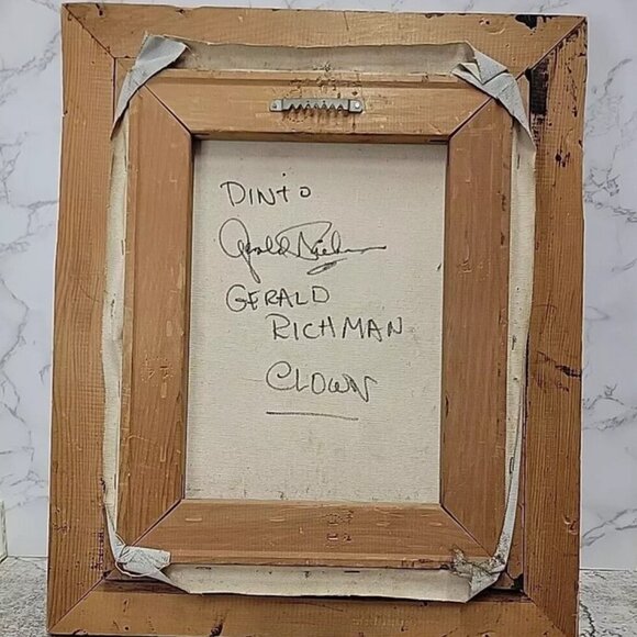 Gerald Richman Mid Century Clown Painting on canvas - Picture 12 of 12